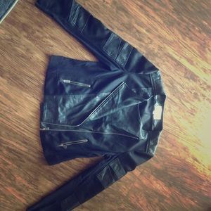 Vince Camuto Zip Jacket with leather